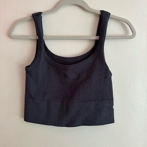 Olive Lynn Chevron Cropped Boxy Tank